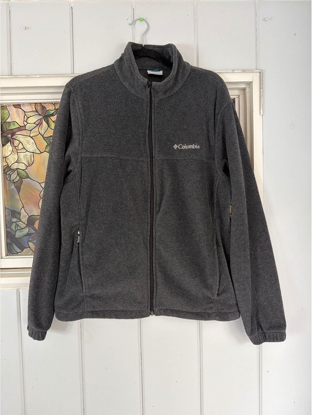 Columbia Men's Medium Gray Full Zip Fleece Jacket